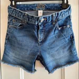 Justice- Girls Sz 16 Denim Shorts